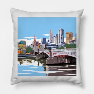 Princes Bridge, Melbourne Pillow