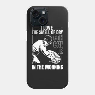 Concrete finisher worker Phone Case