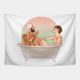 zouis bathtime Tapestry