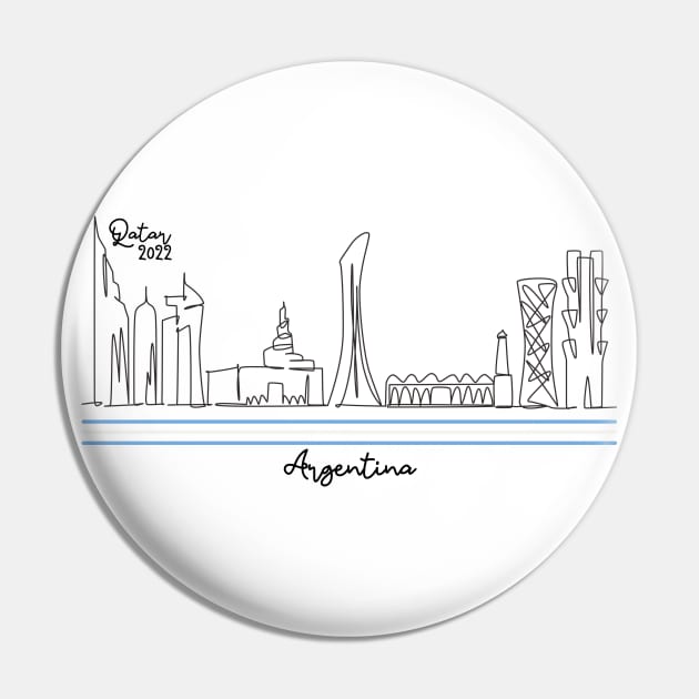 Doha Skyline - Qatar 2022 - Argentina Pin by habibitravels