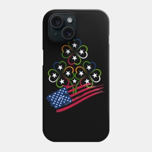 St Patricks Day Irish American Flag Phone Case