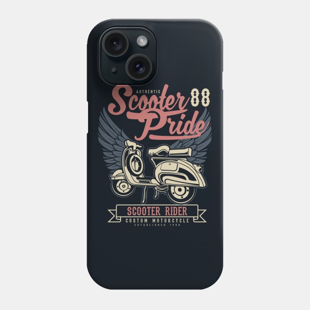 Scooter Pride Phone Case by lionkingdesign