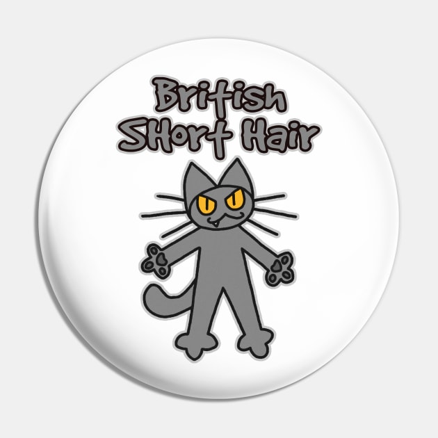 British Shorthair Pin by KokaLoca