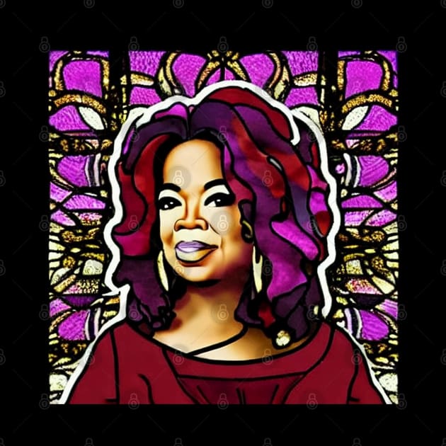 Oprah Stained Glass by Prints Charming