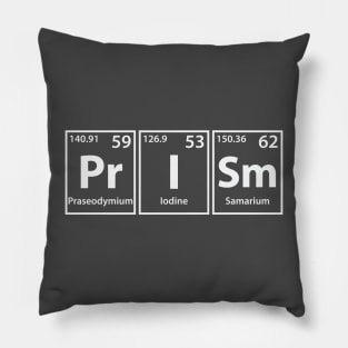 Prism (Pr-I-Sm) Periodic Elements Spelling Pillow