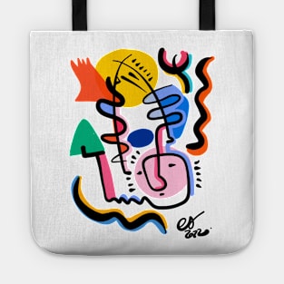 Graffiti Abstract Line Art Tote