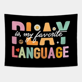 Play Is My Favorite Language Tapestry