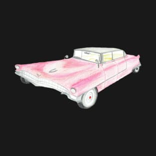 Pink Cadillac, drawing BebiCervin T-Shirt