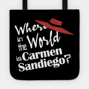 Where in the World is...? text Tote