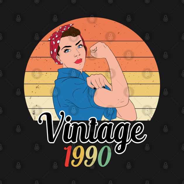 Vintage 1990 birthday by creativeKh