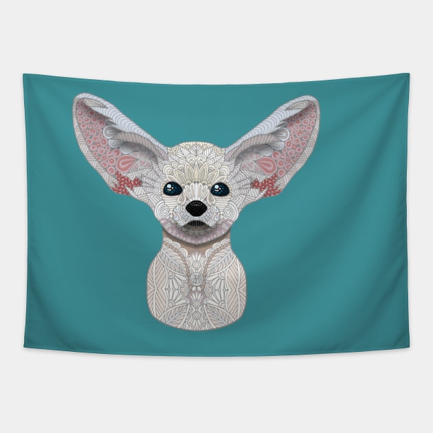 Fennec Fox Tapestry by ArtLovePassion