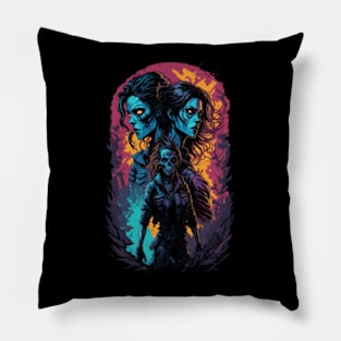 Survivors of the Undead - Halloween Zombie Apocalypse Pillow