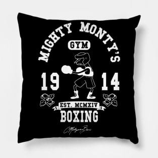 Mighty Monty's Boxing Gym Pillow