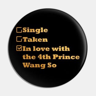 Single Taken in love with 4th price wang so moon lovers kdrama Pin