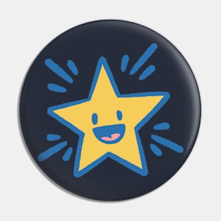 Bright Star Yellow Blue Pin