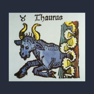 Vintage Signs of the Zodiac, Taurus the Bull T-Shirt