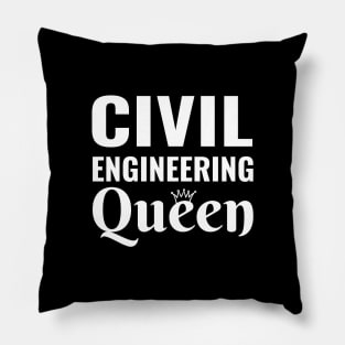 Civil Engineering Queen Women in stem steminist Pillow