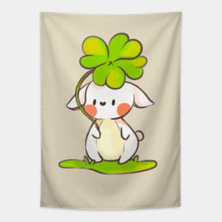 Bunny with clover Tapestry