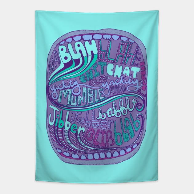 BIG MOUTH Tapestry by ratkiss