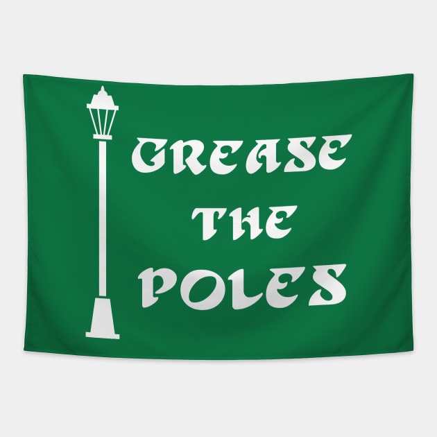 Philadelphia Eagles Funny Grease the Poles Tapestry by Mix Master Repeat