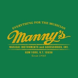 Vintage Gold Manny's Music 1935 T-Shirt