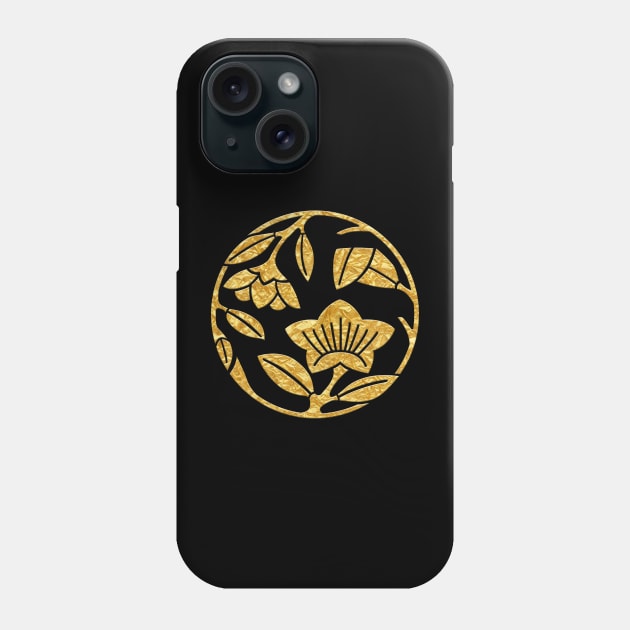 Japanese Mon Kikyo Edamaru Phone Case by Takeda_Art