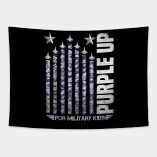 Purple Up Tribute For Military Tapestry