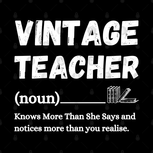 Vintage Teacher Knows More Than She Says by JustBeSatisfied