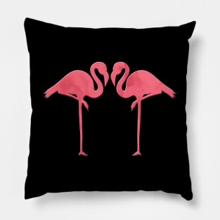 Flamingo Love Couple Pillow