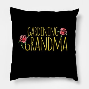 Gardening Grandma Pillow