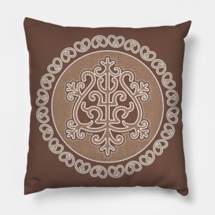 Talisman of health. Siberian tribal amulet Pillow