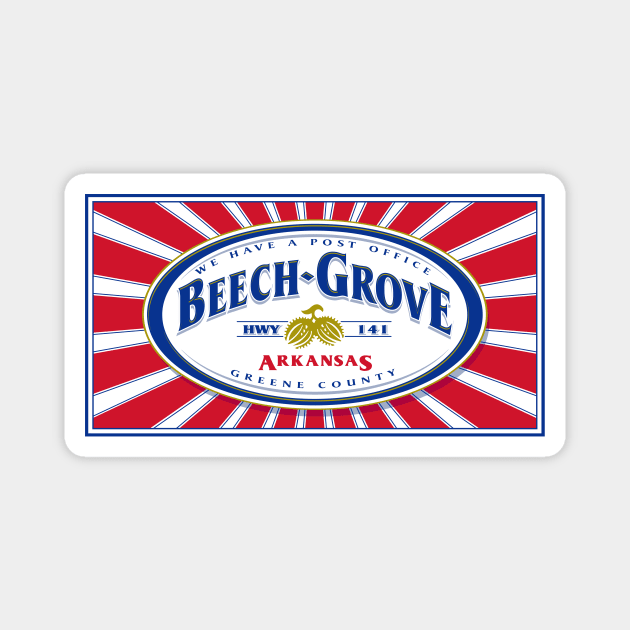 Beech Grove, Arkansas Magnet by rt-shirts