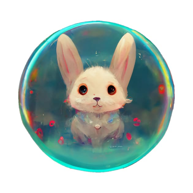 Cute bunny in a bubble by Starbuck1992