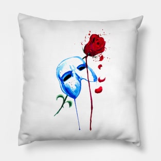 Phantom and Rose- Phantom of the Opera Pillow