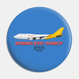 Boeing B747-400BCF - Kalitta Air "DHL Colours" Pin