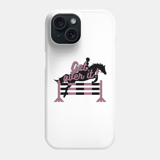 Get Over It! - Mauve Phone Case by eeliseart