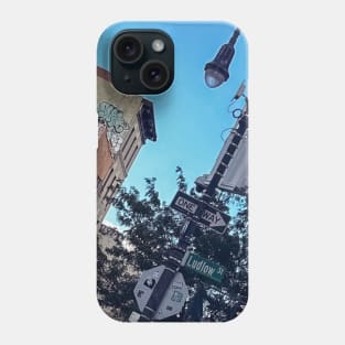 Manhattan Ludlow Street Lamp Graffiti NYC Phone Case