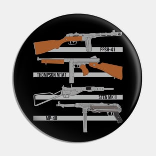 Submachine guns of the Second World War ( color version ) Pin