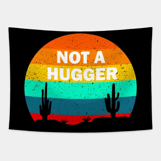 Not a hugger cactus vintage design Tapestry by Prints by Hitz