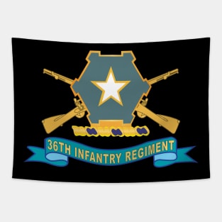 36th Infantry Regiment - DUI w Br - Ribbon X 300 Tapestry