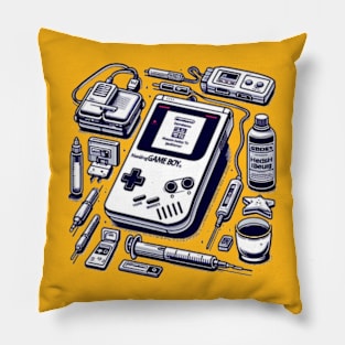 game boy addict Pillow