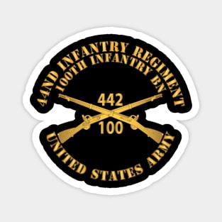 442nd Infantry Regiment - 100th Infantry Battalion - US Army w Br X 300 Magnet