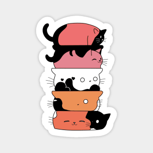 Cute Cat Stack Magnet