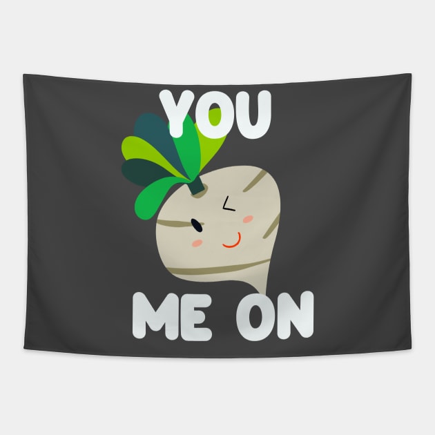 You Turnip Me On Tapestry by Golden Eagle Design Studio