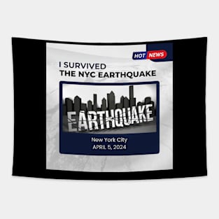 I Survived the NYC Earthquake Tapestry