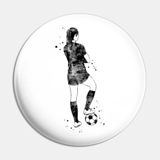 Female Soccer Player Pin