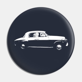 Rover P4 1950s British classic car side view Pin