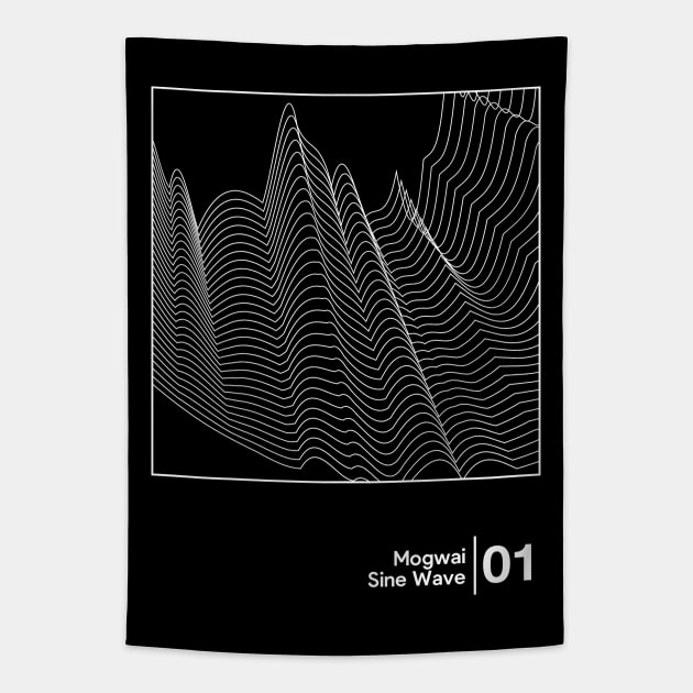 Mogwai - Sine Wave / Minimal Style Graphic Artwork Tapestry by saudade