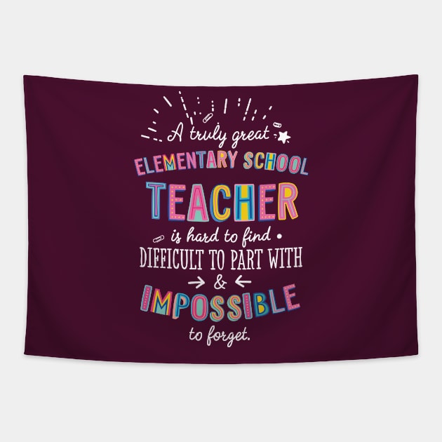 A truly Great Elementary School Teacher Gift - Impossible to forget Tapestry by BetterManufaktur