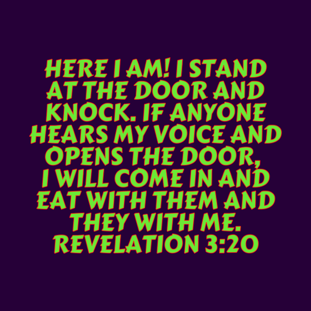 Bible Verse Revelation 3:20 by Prayingwarrior